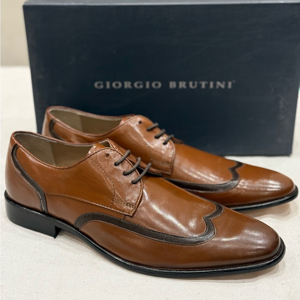 Giorgio Brutini Lansdown Men's Dress Shoes Color Tan/Brown Size 10 M